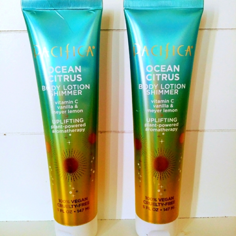 Pacifica Ocean Citrus Body Lotion Shimmer set of 2